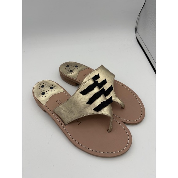 Jack Rogers Shoes - Jack Rogers Macie Bow leather flat‎ sandal Womens size 5 NWB